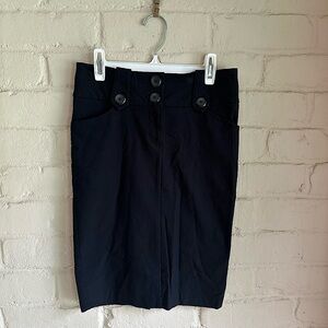 Have & Have size small black stretchy comfortable bodycon pencil skirt